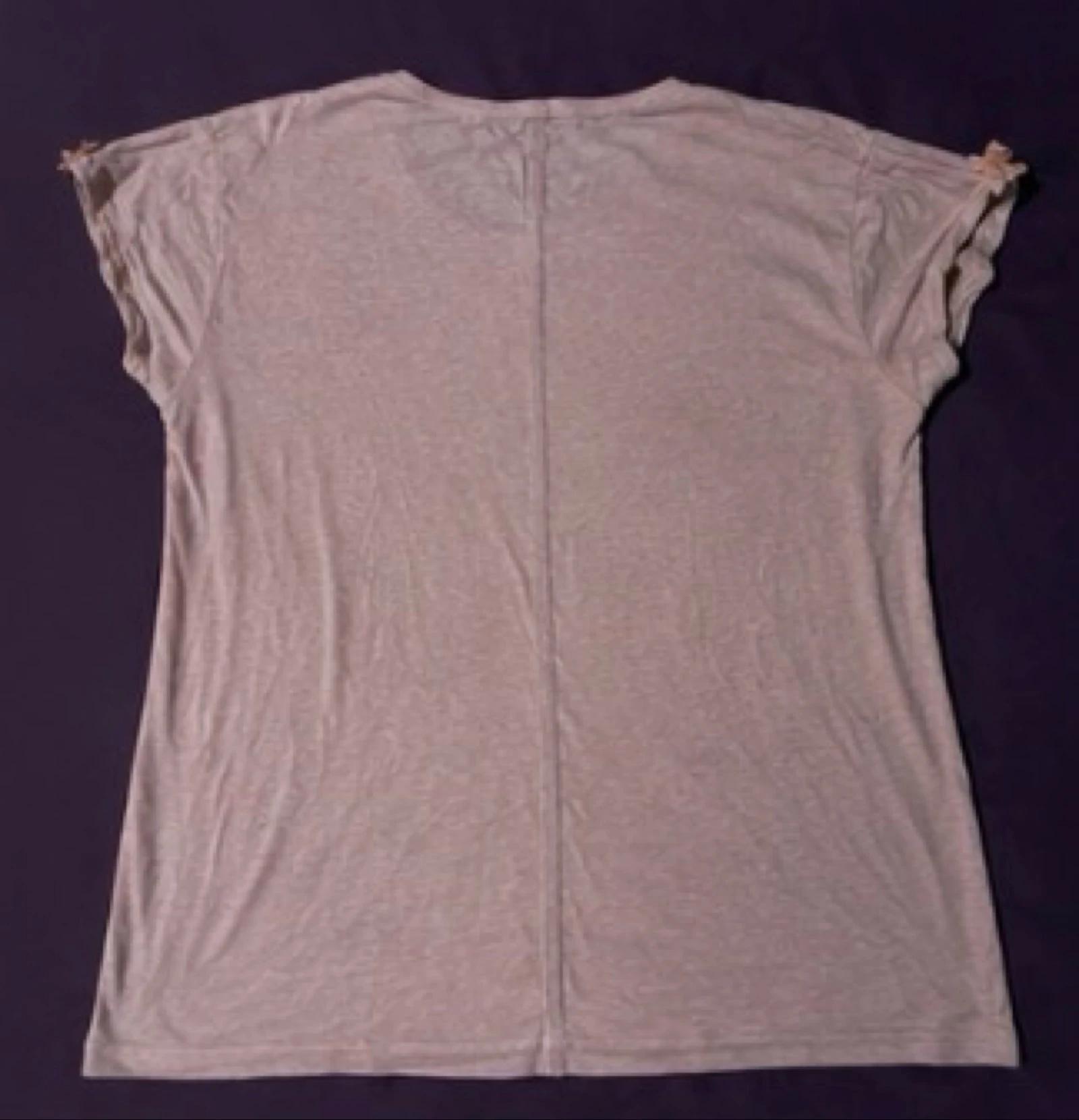 Esmara Camiseta rosa pálido fluida manga corta con nudos T46/48 informal – photo 3